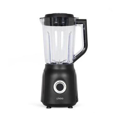 Blender - LIVOO - 1,5 L - 600 W - 22 000 tours/min - 2 vitesses - Noir
