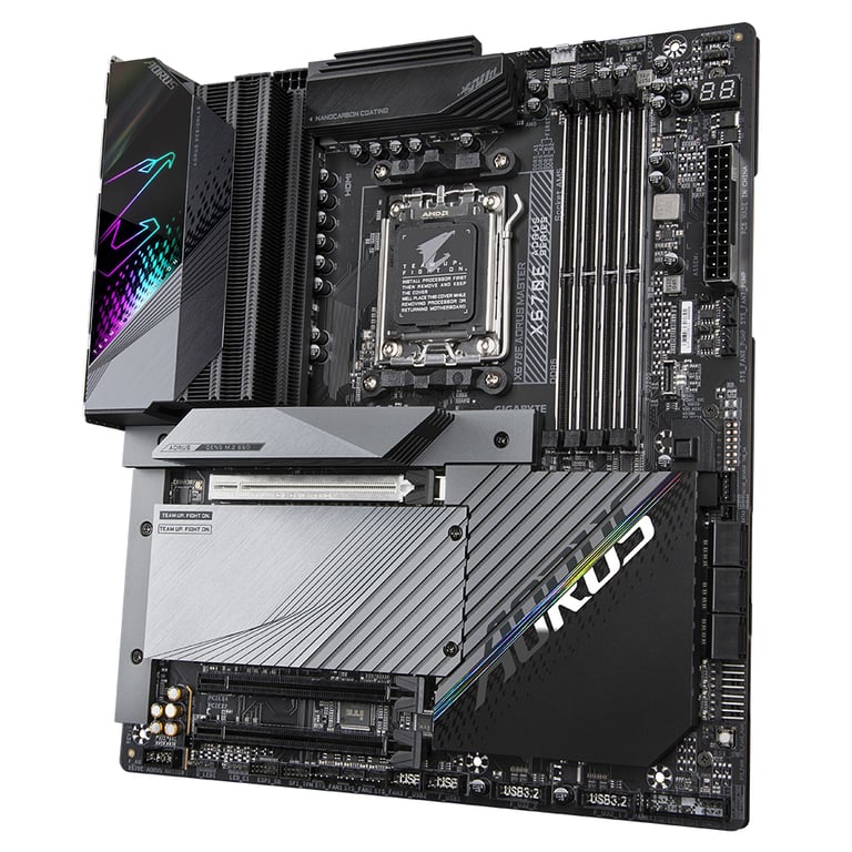 GIGABYTE X670E AORUS MASTER carte mère AMD X670 Emplacement AM5 ATX Neuf - vue 2