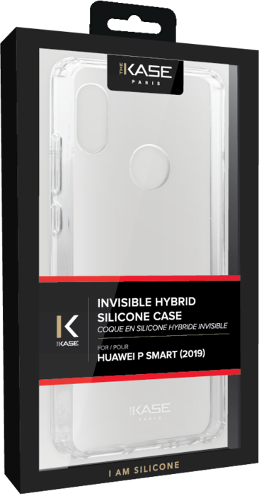 Coque hybride invisible pour Huawei P smart 2019, Transparente