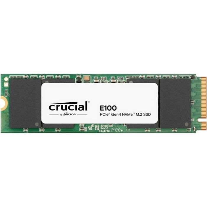 SSD interne CRUCIAL E100 PCIe Gen4 NVMe .2 Jusqu’à 5000 Mo/ - vue 8