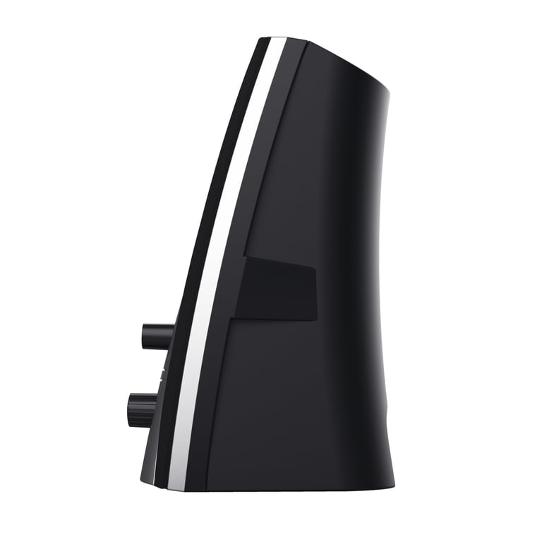 Trust 24660 set d'enceintes 5 W PC/ordinateur portable Noir, Métallique 2.0 canaux - Neuf