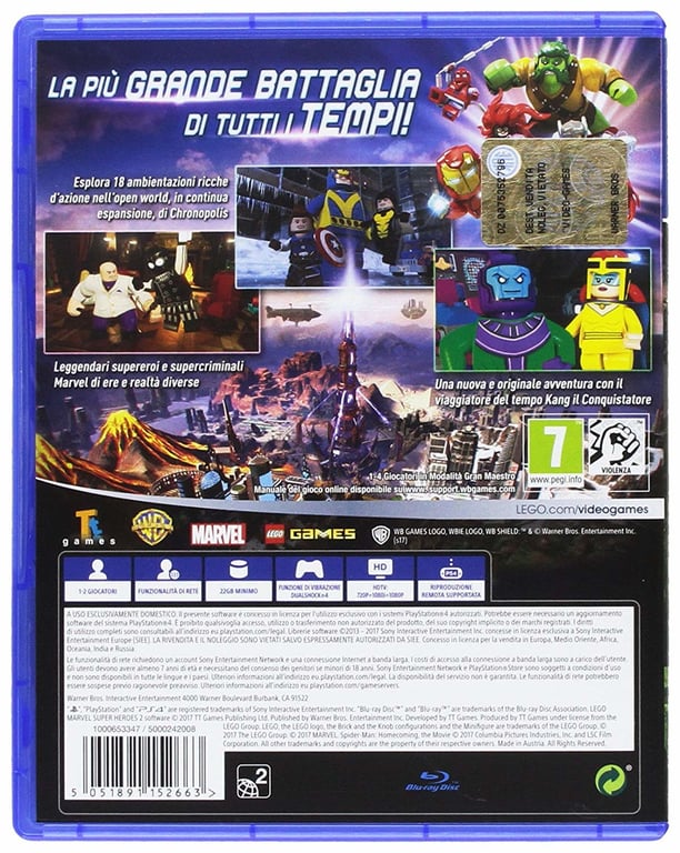 LEGO Marvel Super Heroes 2 PlayStation 4 italien - vue 3