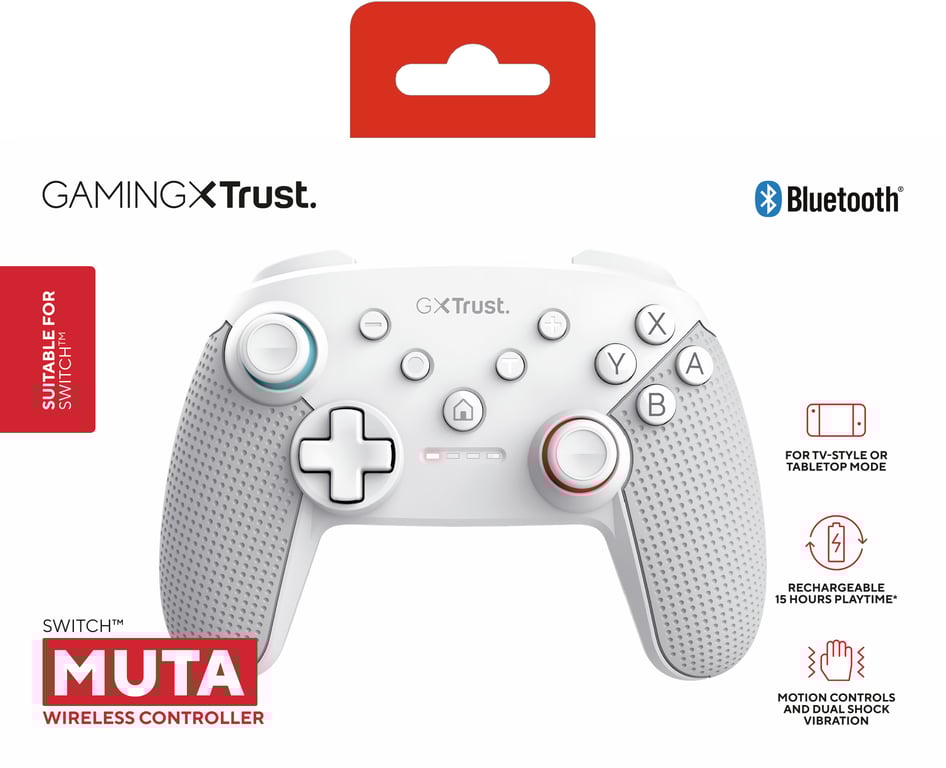 Trust GXT Muta Manette Switch Sans Fil avec Bluetooth pour Nintendo Switch / Lite / OLED 15h de Jeu / - vue 3