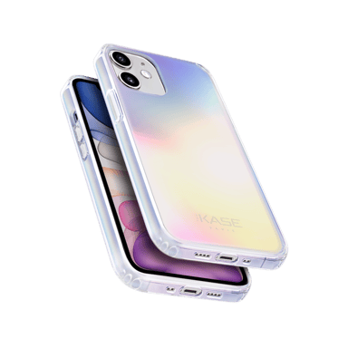 Carcasa híbrida iridiscente invisible para Apple iPhone 12 mini, Iridiscente