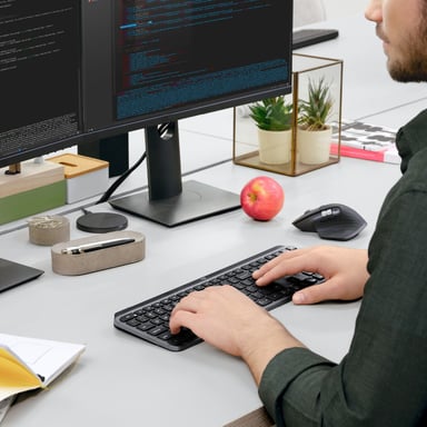 Logitech MX Keys teclado Universal RF inalámbrico + Bluetooth QWERTY US Internacional Grafito