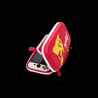 PowerA NSCS0064-01 Housse de protection pour console de jeux portable Nintendo Feutrine, Caoutchouc Rouge