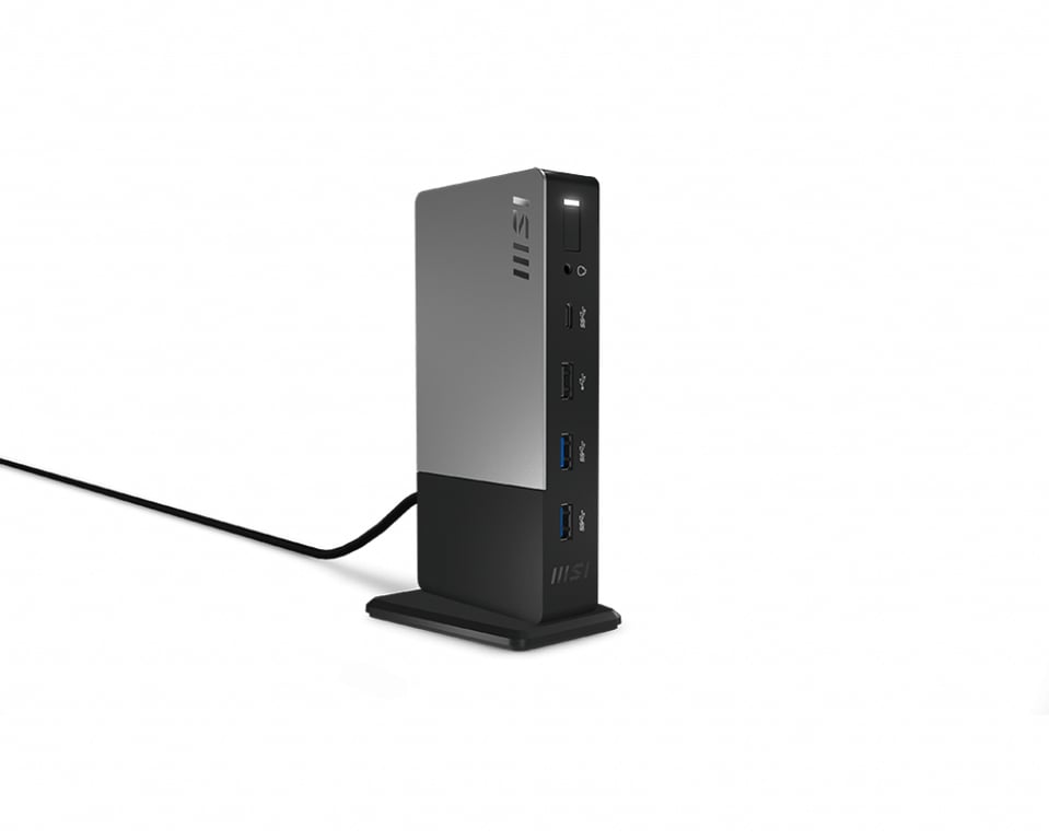 MSI USB C Docking Station Gen 2 Station d'accueil USB C 3.2 Gen 2 HDMI DP USB C 1GbE 150 Watt - vue 6