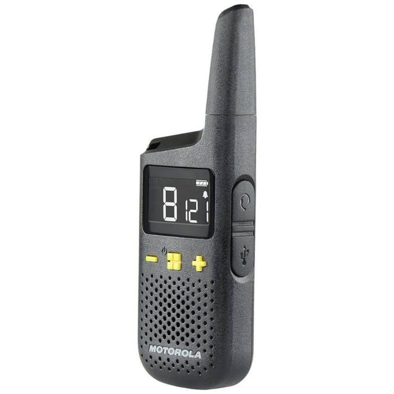 Talkies-walkies MOTOROLA XT185 PMR 446 MHz double paire, 16 canaux, 121 codes, VOX, écran rétroéclairé, IP54, jusqu'à 24 h, noir - Neuf