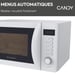 Micro-ondes  Idea CMWA20SDLW 700W Digital 20L Blanc - Fonction Décongélation - 5 Niveaux de Puissance - 8 Menus Automatiques