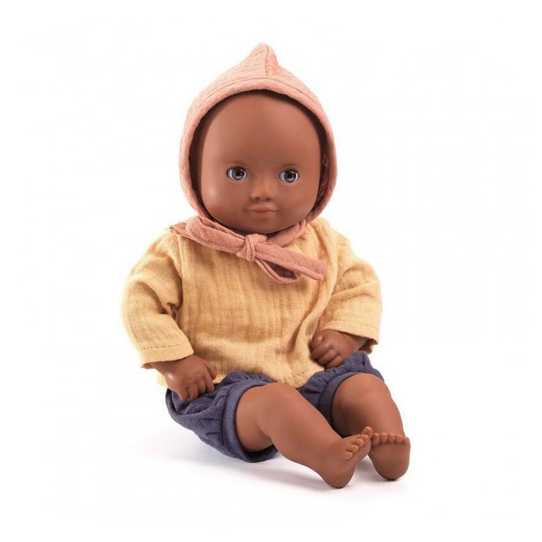 Poupée Baby Mimosa Pomea de Djeco Poupée en Vinyle Doux pour Enfants Neuf