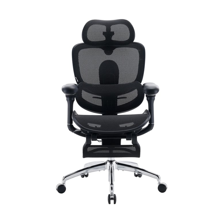 Doro C300 Pro V2 Chaise ergonomique – Soutien lombaire auto adaptatif 2.0 Dossier SynchroFlex Appui tête 3D large Accoudoirs 8D Inclinaison 135° Profondeur d'assise réglable Repose pieds 150 kg max Neuf