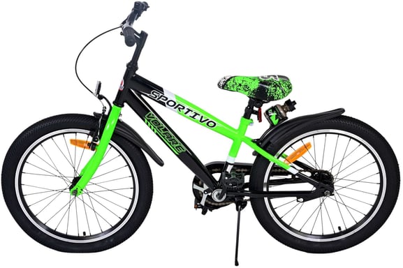 Volare 22114 City Bike Nero, Verde 20 '' bici