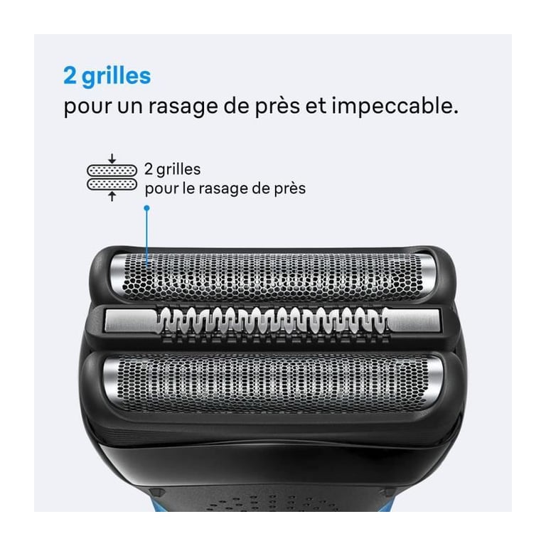 Tete de rasoir BRAUN Series 3 - 2 grilles - 100 % fabriqué en Allemagne - Neuf