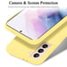 Coque pour Samsung Galaxy S22 en LIQUID YELLOW Housse de protection Étui en silicone TPU flexible