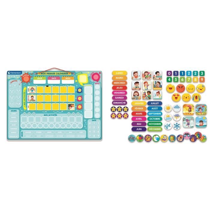 CLEMENTONI - Mon premier calendrier magnétique - Neuf