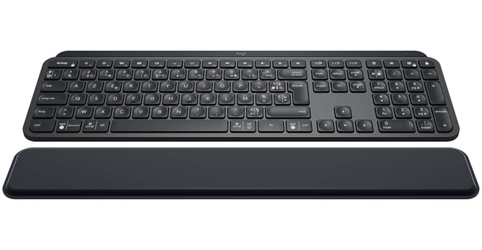 Logitech MX Keys Plus teclado RF Wireless + Bluetooth AZERTY Francés Grafito