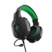 Trust GXT 323X Carus Cuffia cablata ad archetto Play Nero, Verde