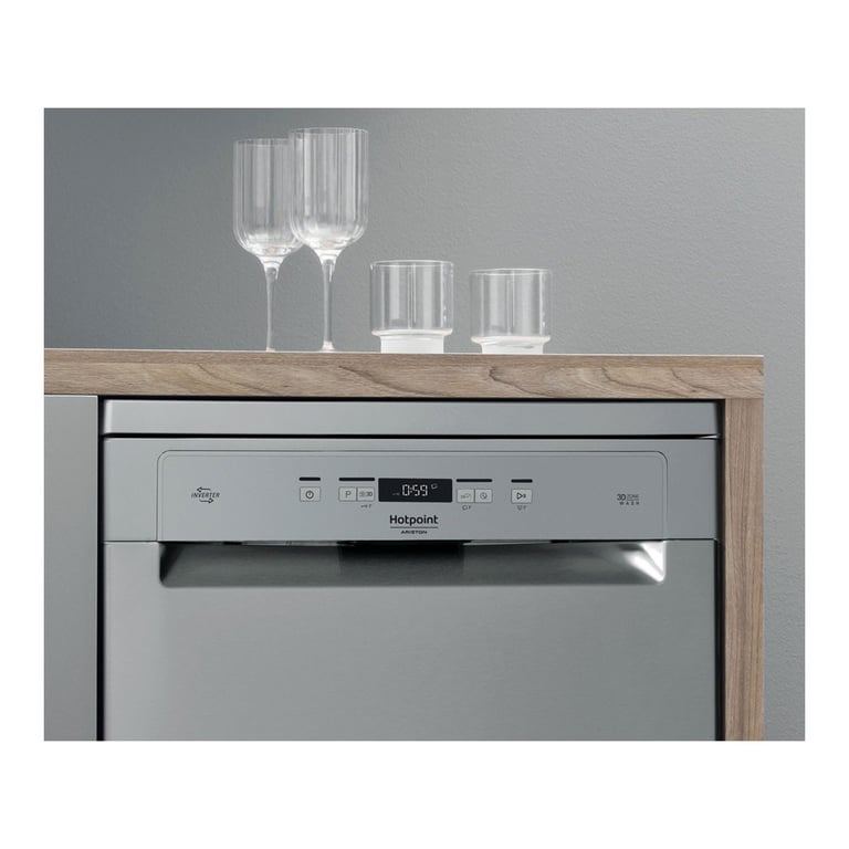 Lave-Vaisselle HOTPOINT HFC 3C26 CW X – 14 Couverts, Troisième Panier, Inox - vue 5