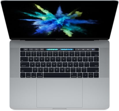 MacBook Pro Core i7 (2017) 15.4', 2.8 GHz 256 Go 16 Go Intel Radeon Pro 560, Gris sidéral - AZERTY