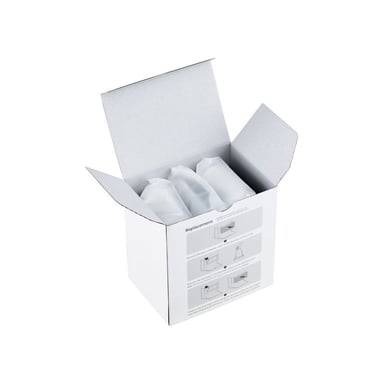 Sacs à poussière robot aspirateur Roborock Qrevo et Saros 3 pièces fermeture automatique Blanc