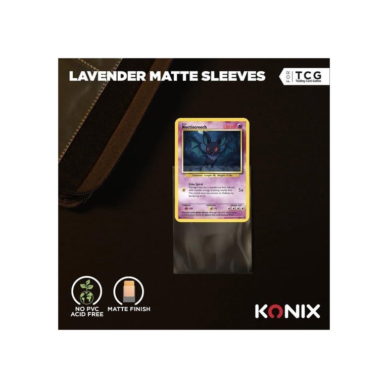 Protège-Cartes Konix Matte Sleeves 66 x 91 mm – Pack de 100 pour Magic The Gathering Pokémon - vue 3