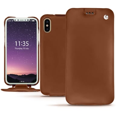 Noreve 2115T9/F coque de protection pour téléphones portables 14,7 cm (5.8'') Housse Marron Apple iPhone X