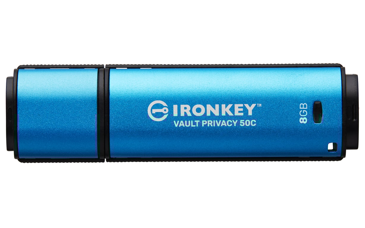 Kingston Technology IronKey 8Go USB C Vault Privacy 50C chiffrée AES 256 FIPS 197 Neuf