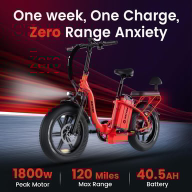 Bicicleta eléctrica urbana RATTAN LF ULTRA, batería de 48 V y 40,5 Ah, asiento trasero - negra