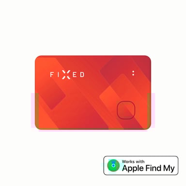 Fixed Tag Card - Tracker Bluetooth pour iOS - Orange