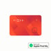 Fixed Tag Card - Tracker Bluetooth pour iOS - Orange