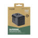 Supreme Universal Travel Adapter GaN 67W 4-bulit-in Port, Black
