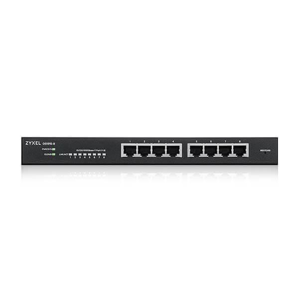 Zyxel GS1915-8 Géré L2 Gigabit Ethernet (10/100/1000) Noir - Neuf