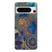 Coque en silicone - Compatible pour Google Pixel 8 Pro - design mandalla bleu