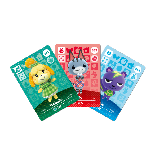 Paquet de 3 cartes Animal Crossing Série 4 1 carte spéciale + 2 standard WII U - vue 4