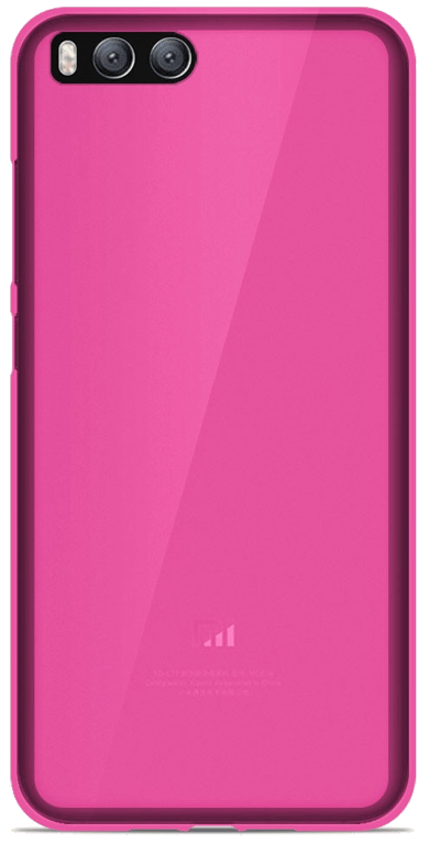Coque silicone unie compatible Givré Rose Xiaomi Mi 6