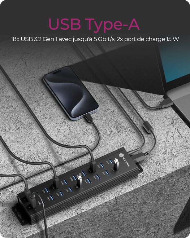 ICY BOX IB HUB1720 U3 - vue 3