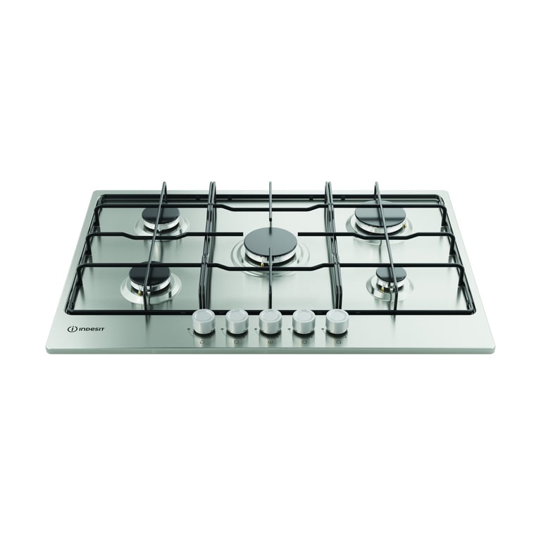 Indesit THP 752 IXI 1 Acier inoxydable Intégré 75 cm Gaz 5 zone Neuf - vue 2