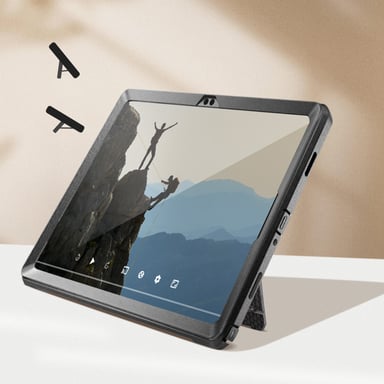 Coque Intégrale pour Samsung Galaxy Tab A9 Plus Antichoc avec Béquille Noir