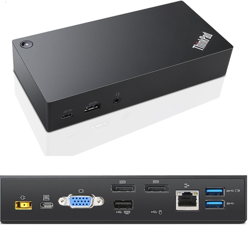 Lenovo 03X7194 station d'accueil Avec fil USB 3.2 Gen 1 3.1 Gen 1 Type C Neuf