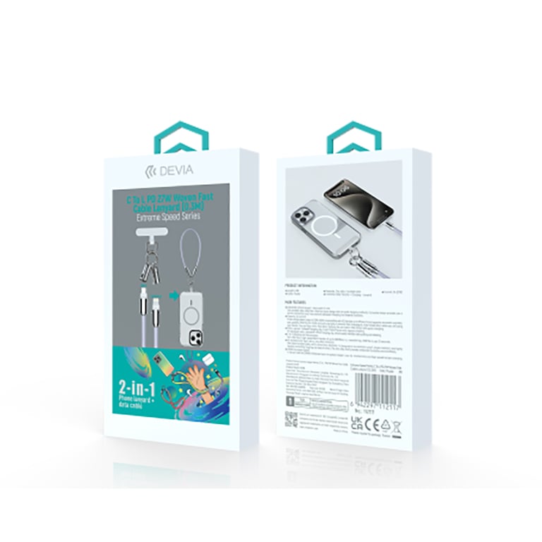 Lanière Tour de Poignet avec Câble USB C Lightning Ultra Résistant Neuf - vue 2