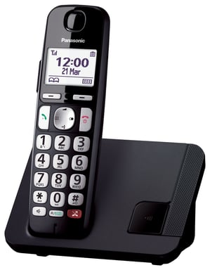 Teléfono Inalámbrico Panasonic KX-TGE250SPB- Negro