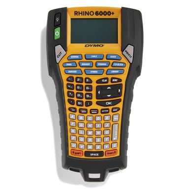 DYMO Rhino 6000+ étiqueteuse industrielle avec mallette de transport | Imprimante d'étiquettes aux nombreuses fonctions et dotée d'une connexion PC