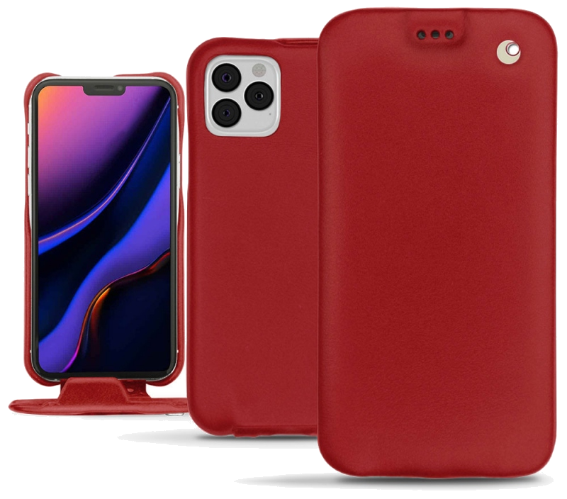 Housse cuir Apple iPhone 11 Pro - Rabat verticalRouge