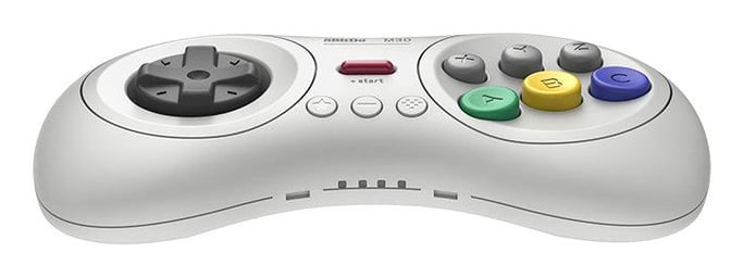 Mando Bluetooth de 8 botones 8bitdo M30, blanco compatible con Switch, Android y PC