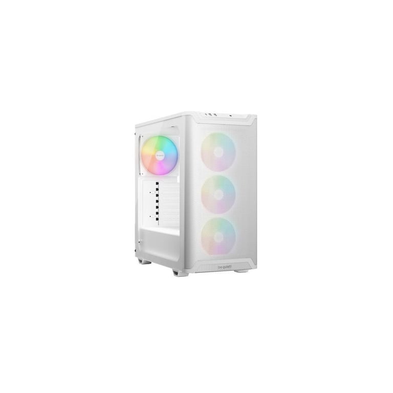 Boîtier PC Midi Tower be quiet! Pure Base 501 LX White blanc avec 4 ventilateurs RGB et panneau en verre trempé - Neuf