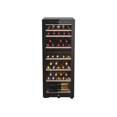 Haier Wine Bank 50 Serie 7 HWS77GDAU1 Enfriador de vino compresor Independiente Negro 77 botella(s)