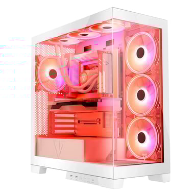 Modecom Volcano SPACE APEX ARGB MIDI Midi Tower Blanc