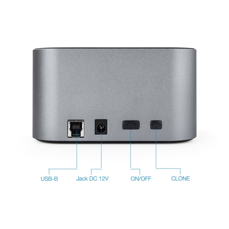 TooQ TQDS Station d'accueil de disques de stockage USB 3.2 Gen 1 3.1 Gen 1 Type B Aluminium Neuf - vue 2