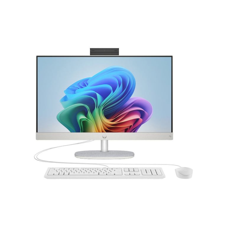 PC Tout en un HP 24 cr0091nf Windows 11 238 FHD IPS Athlon RAM 8Go SSD Clavier et filaires - vue 3
