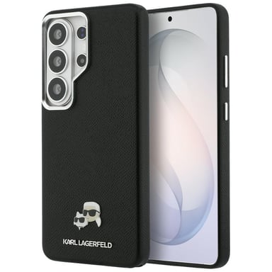Funda Karl Lagerfeld Saffiano KC Metal MagSafe para Galaxy S26 Ultra, negro